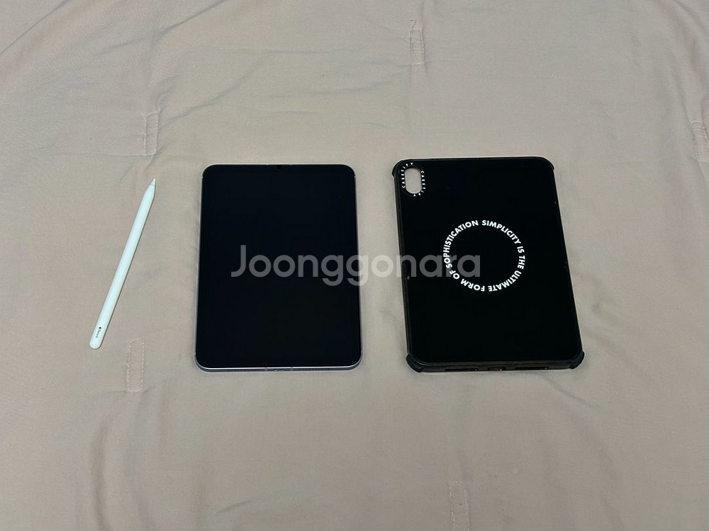 아이패드 미니6 셀룰러 상태최상 애플펜슬, 케이스 포함--0