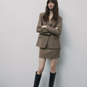 택 있는 새제품)자라 셋업_상의 XS/ 스커트 S