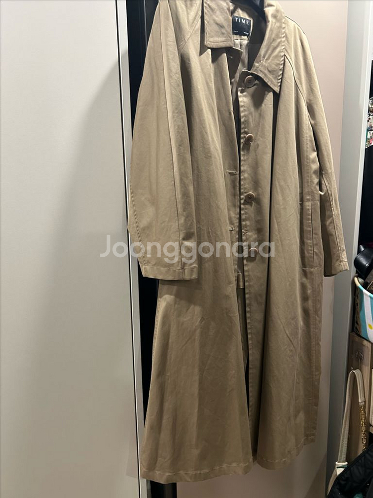 타임 비품팸셀 룩북 트렌치--3