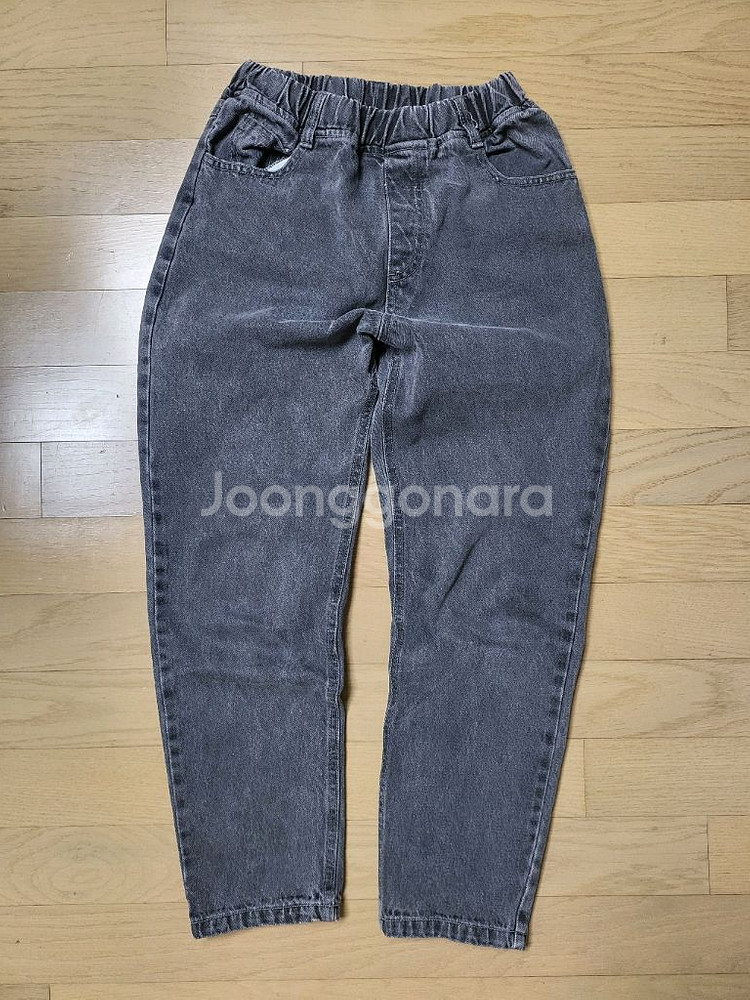 17호사이즈 허리밴딩 세미배기핏 청바지--0