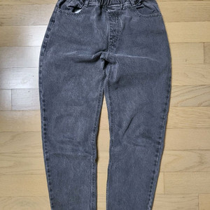 17호사이즈 허리밴딩 세미배기핏 청바지