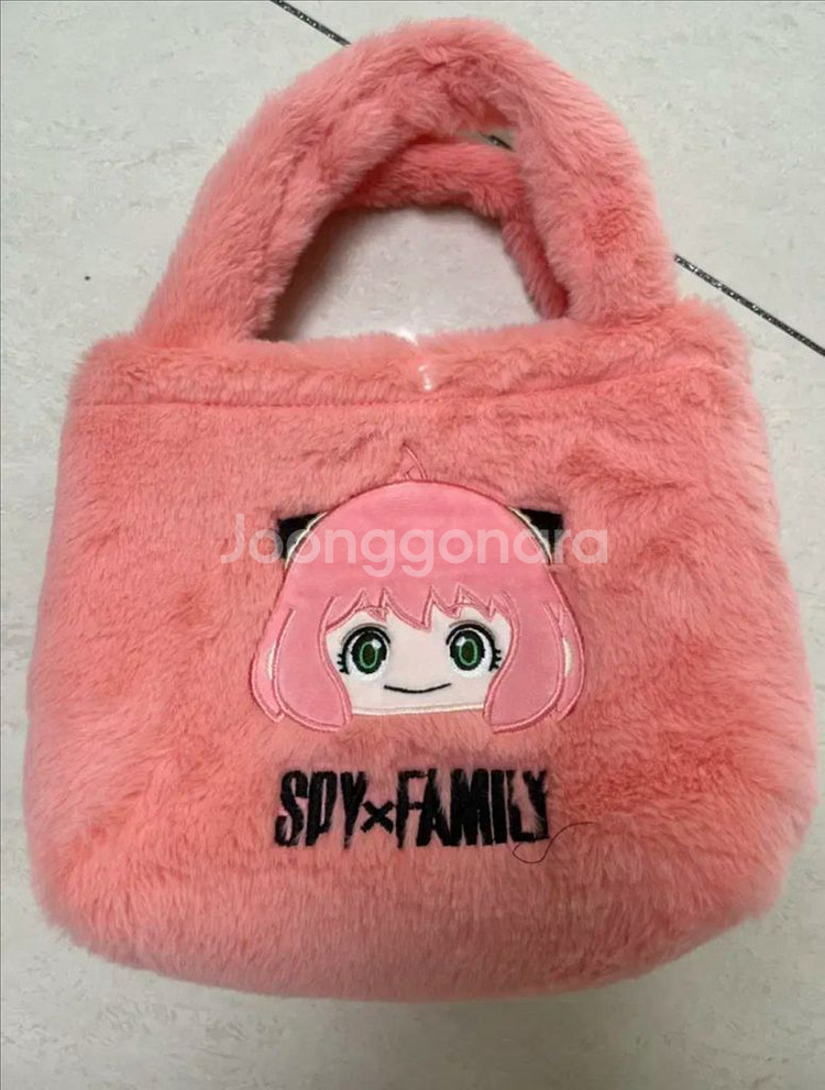 스파이패밀리 아냐포저 양면 털가방 핸드백 숄더백 새상품--0