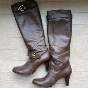 소가죽 브라운 롱부츠 245