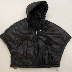 이상봉 케이프 후드패딩조끼