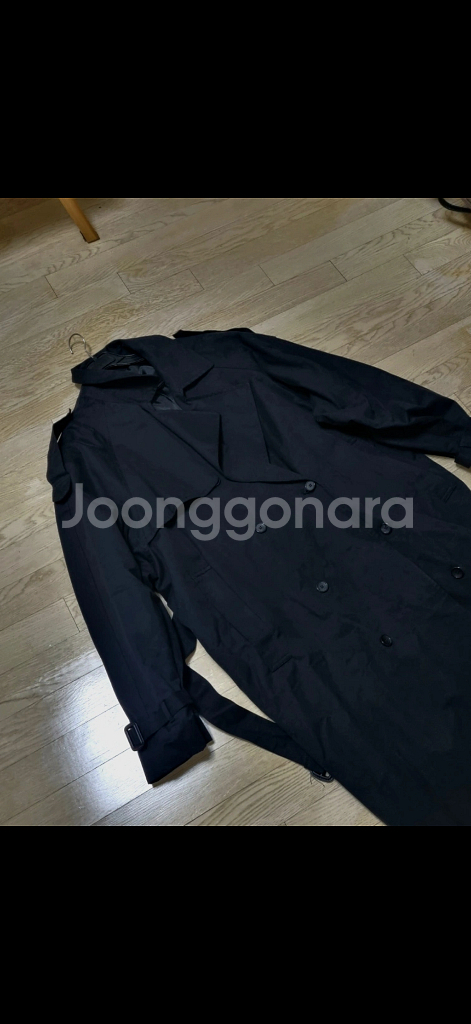 트렌치 코트(블랙) 거의새것--6