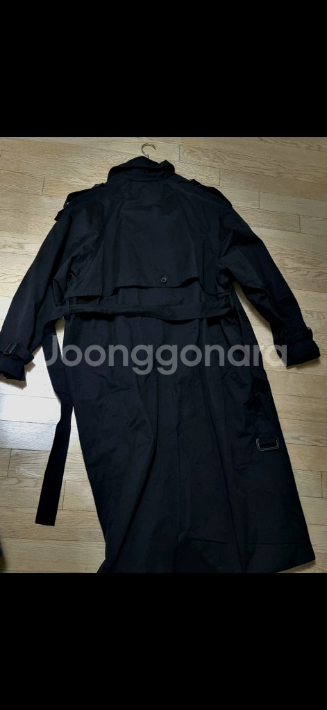 트렌치 코트(블랙) 거의새것--7