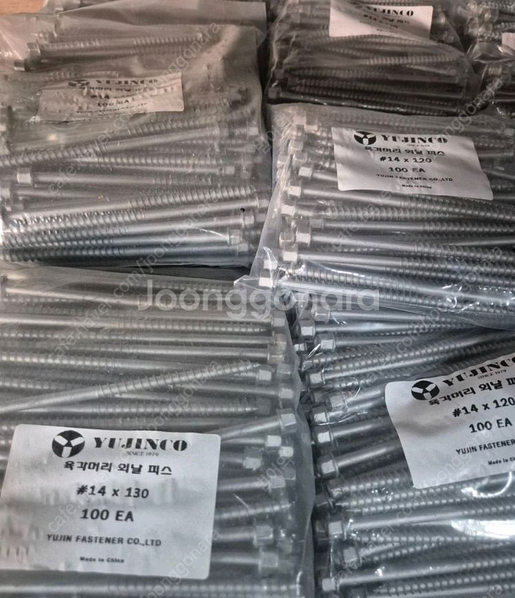 육각 목재용 외날 피스 데크 목재 스크류볼트 14x38--0