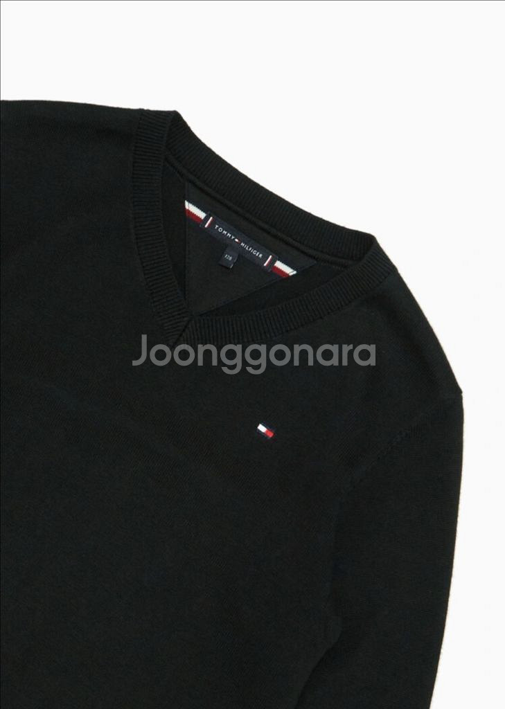[새상품] 타미힐피거 매장상품 브이넥 니트 면100%--6