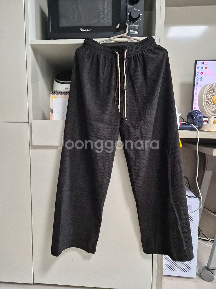 밴딩 골지 스트링 와이드 팬츠 팝니다 (새상품)--1