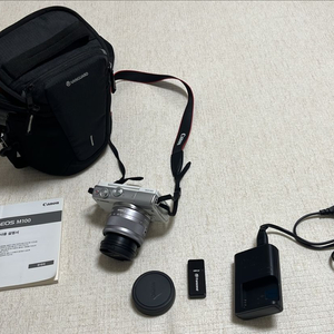 캐논 EOS M100 + 15-45mm 랜즈 + 가방