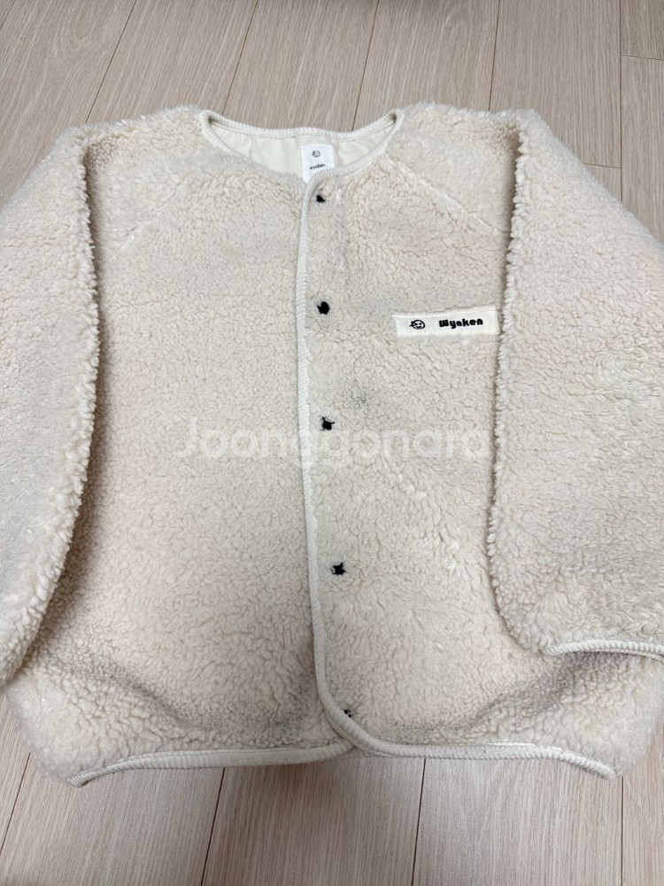 윙켄 뽀글이자켓 아이보리 8y--0