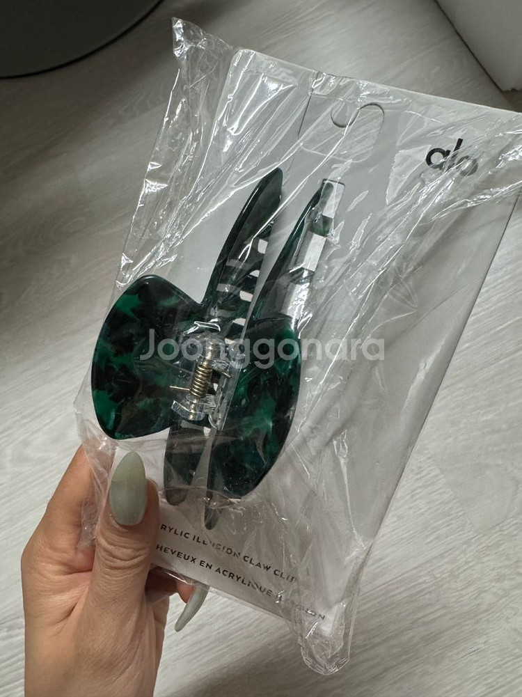 알로 헤어집게핀(초록)--1