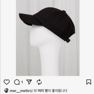 베르데오시도 모자 베이스 볼캡 블랙