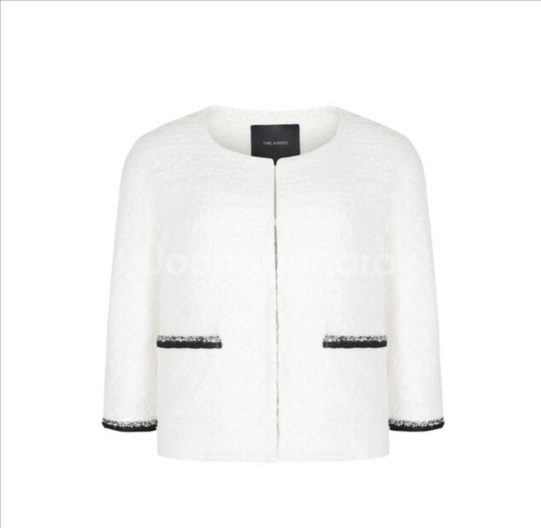 더로랑 화이트 트위드 자켓 팝니다(택o, 새상품)--4