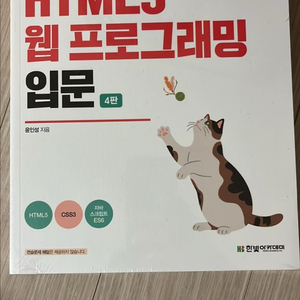 HTML5 웹프로그래밍 4판