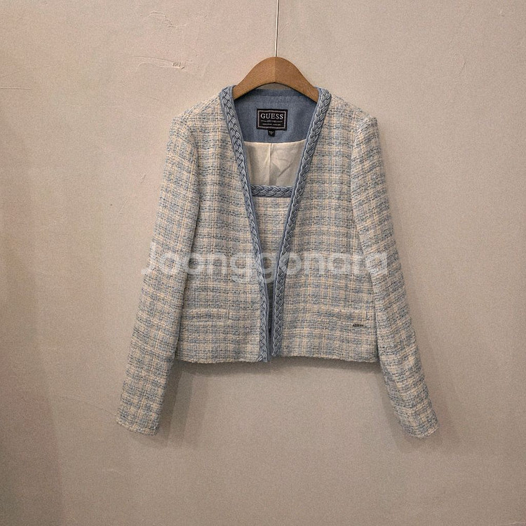 게스 트위드 나시,자켓 셋업--0