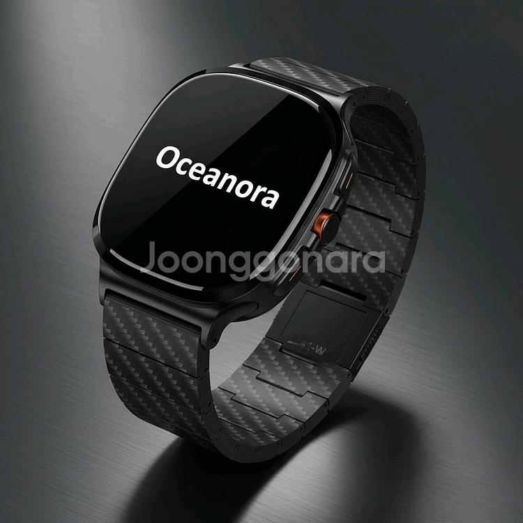 갤럭시 워치8 클래식 울트라용 순수 카본파이버 밴드--0