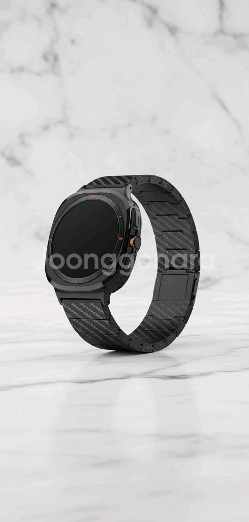 갤럭시 워치8 클래식 울트라용 순수 카본파이버 밴드--1