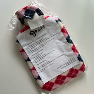 예쁜 아가일 패턴 보온 핫팩 (새상품)