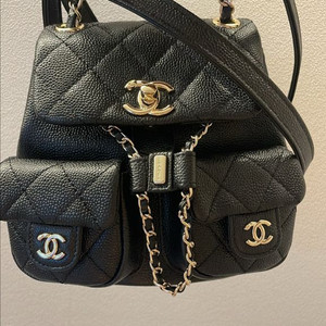 샤넬 듀마 캐비어 투포켓