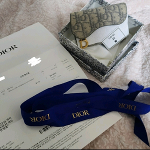 100%정품디올 오블리크 새들 카드지갑 풀박스