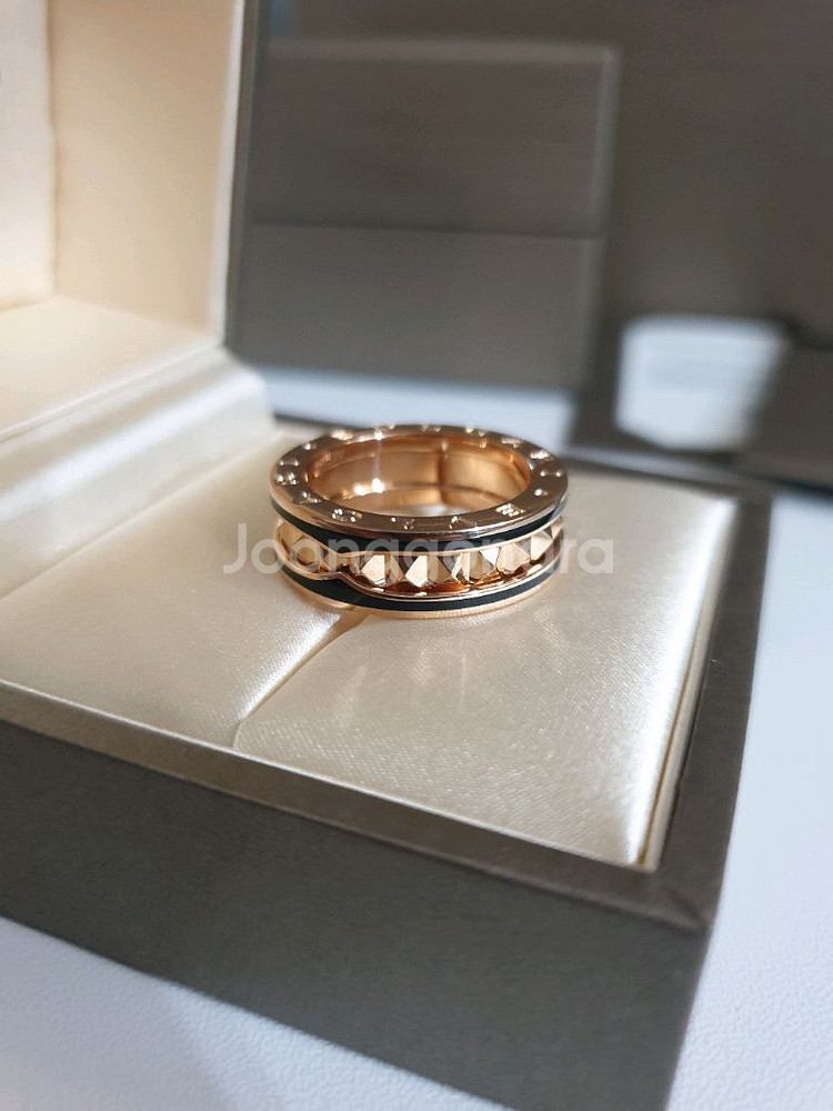 불가리 비제로원 락밴드링 정품 반지 로즈골드 55호--3