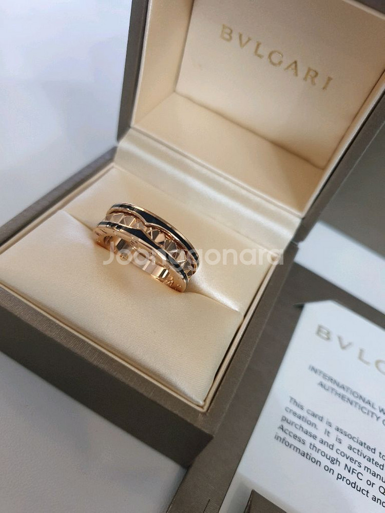 불가리 비제로원 락밴드링 정품 반지 로즈골드 55호--2