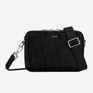 디올 오블리크 갤럭시 스트랩 지퍼 파우치 크로스 메신저