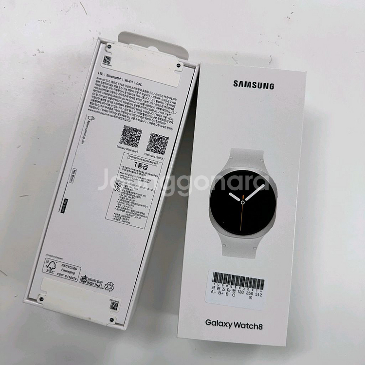 <미개봉새상품>갤럭시워치8 40mm 실버 그라파이트--1