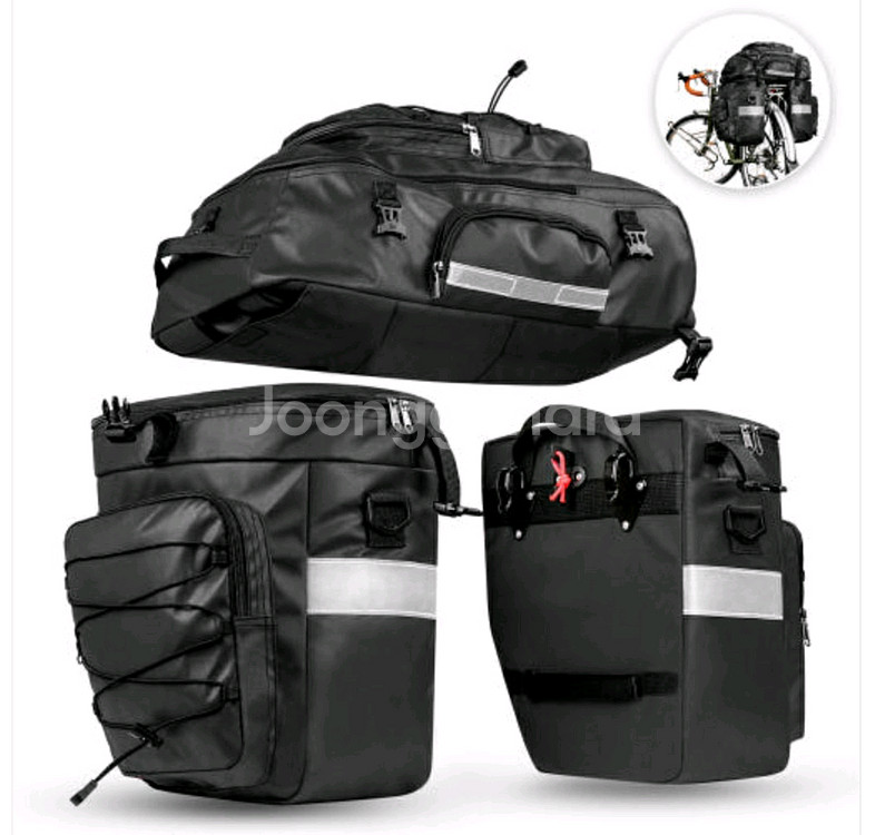 라이노워크 3 in 1 자전거 패니어 짐받이 가방--1