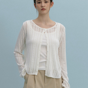 (새상품) 망고매니플리즈 펀칭 가디건