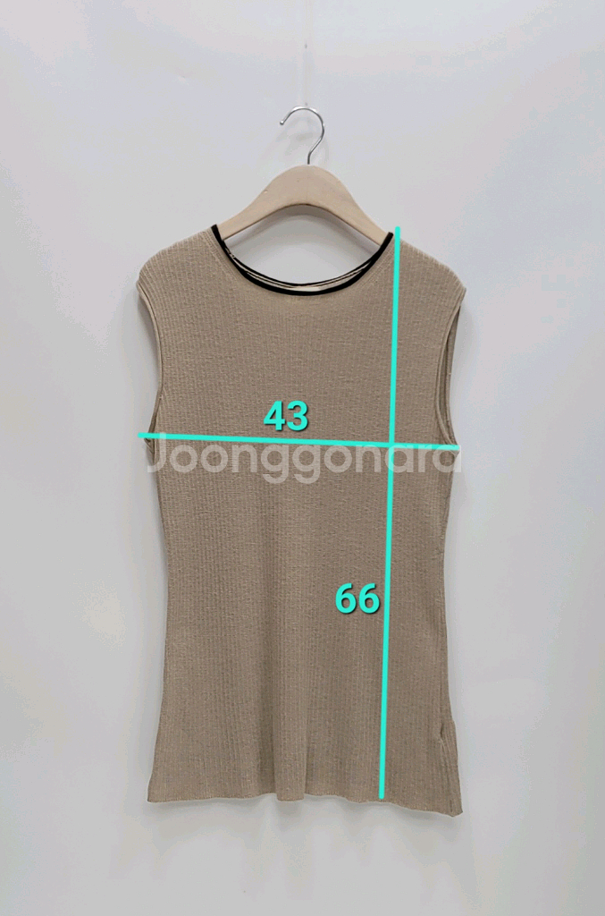 TIME 한섬 타임 실크 슬리브리스 / 여 F(90)--9