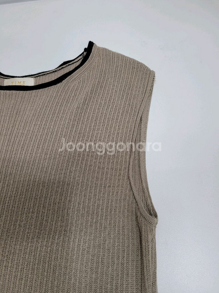 TIME 한섬 타임 실크 슬리브리스 / 여 F(90)--13