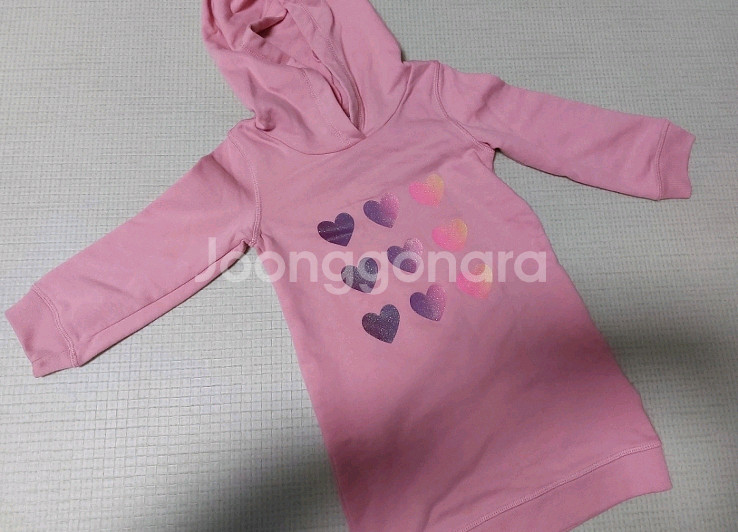 갭키즈 토들러 여아 4y 롱 후드 티셔츠--4