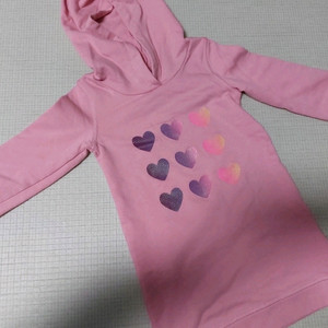 갭키즈 토들러 여아 4y 롱 후드 티셔츠