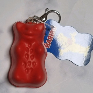 하리보 스퀴즈 키링 레드