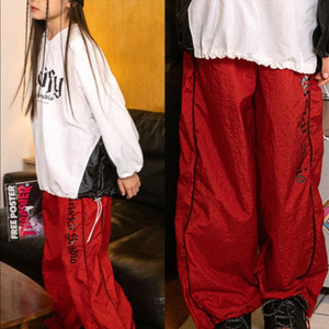 새상품)레브킷 꽈배기 파이핑 레터링 팬츠 120