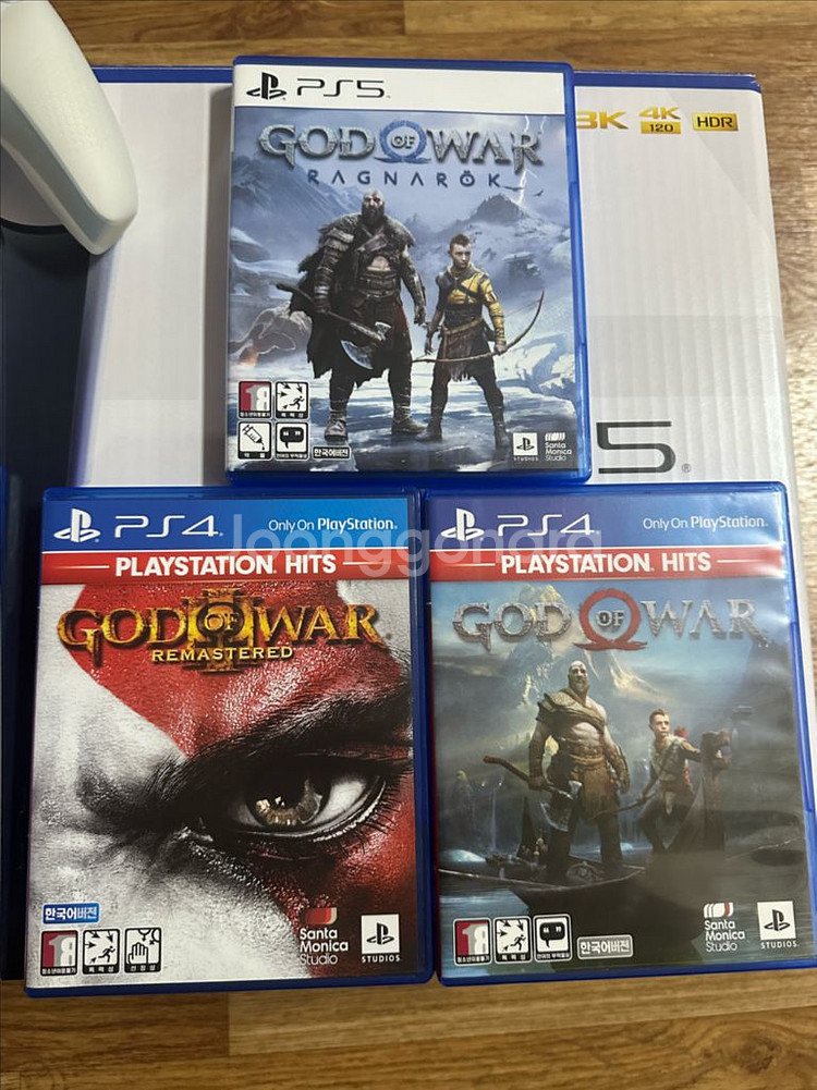 PS4/PS5 갓 오브 워 게임 CD 3종 일괄판매--0