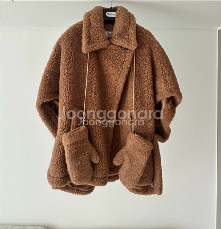 막스마라 테디베어 케이프 (벙어리장갑포함)신품컨디션--0