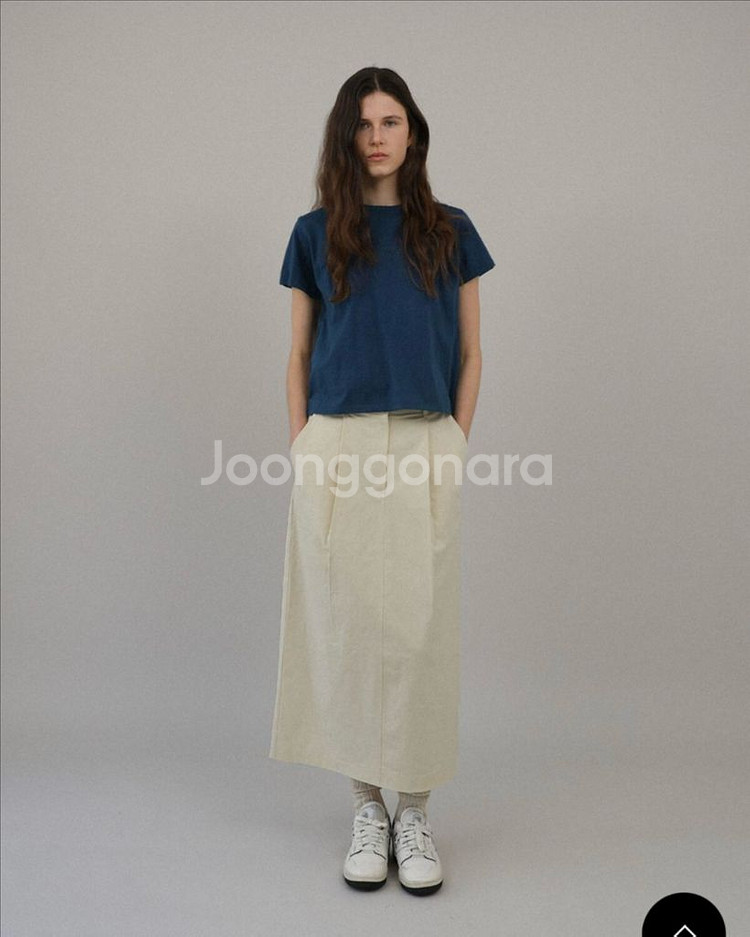 로우 LEAU 하이 반팔 티셔츠 블루--2