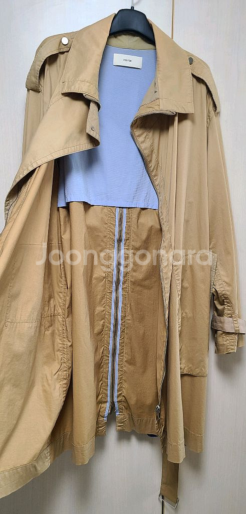 한섬 시스템 (system) 얇은 트렌치 자켓--3