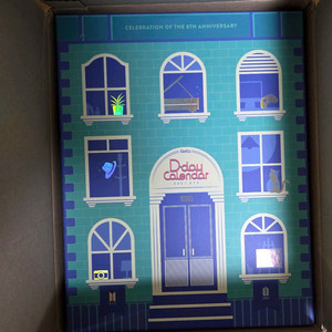 방탄소년단 8주년 페스타 디데이 캘린더 포카 포함 풀박