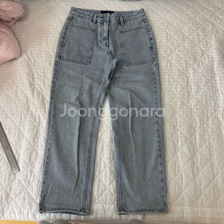 55 한섬 보브 스퀘어 포켓 데님팬츠--1