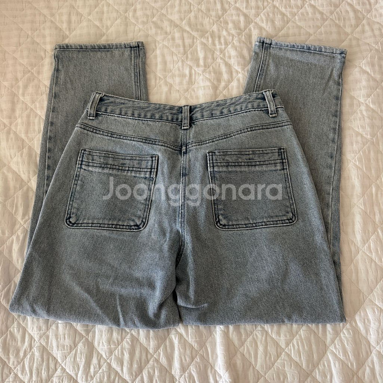 55 한섬 보브 스퀘어 포켓 데님팬츠--3