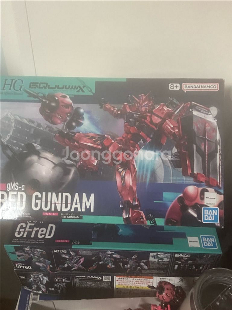 hg 지쿠악스 붉은건담 미개봉--0