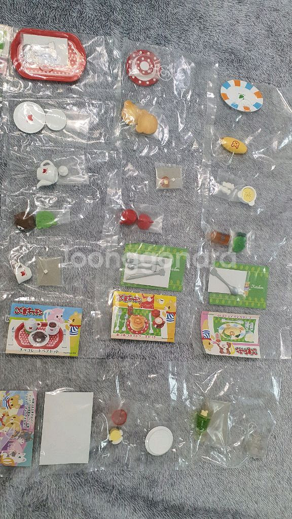 메가하우스 아기곰 키친 식완 풀세트 리멘트 미니어쳐--1