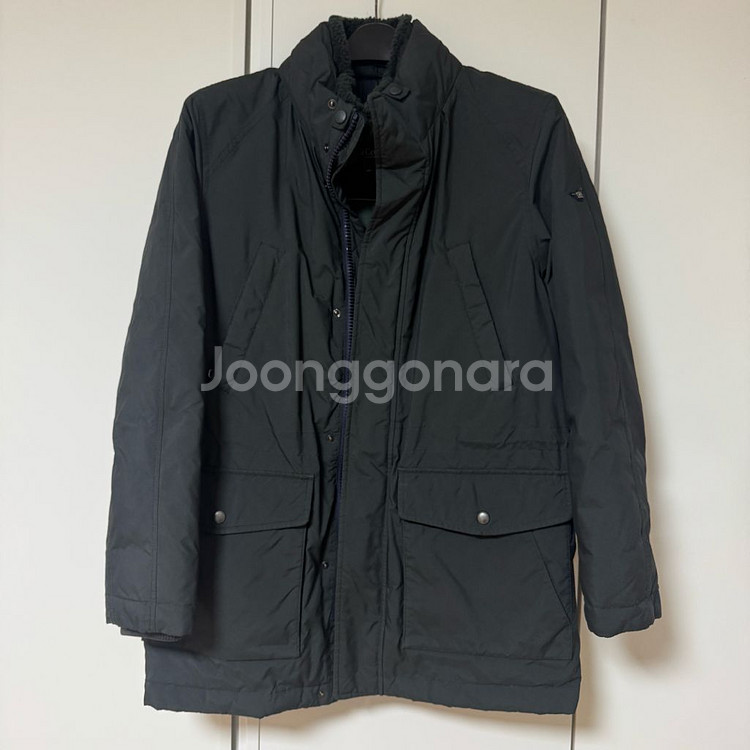 100 헨리코튼 거위털 점퍼 패딩 코트 양털카라--0