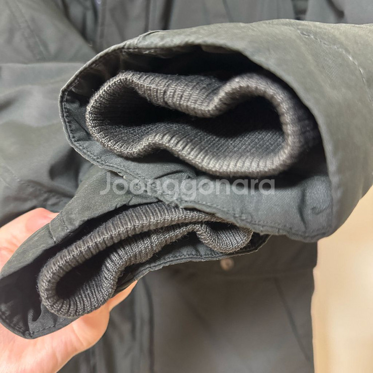 100 헨리코튼 거위털 점퍼 패딩 코트 양털카라--5