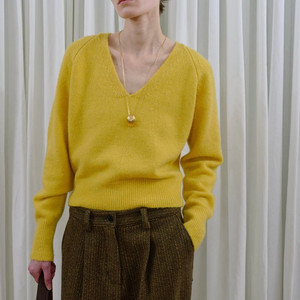 에토스 HACKNEY KNIT 옐로우 새상품