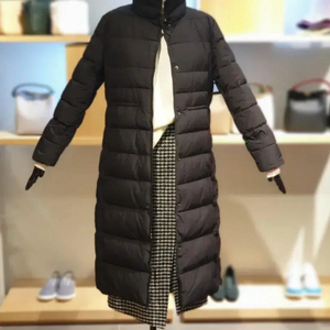 베네통카라밍크롱패딩
